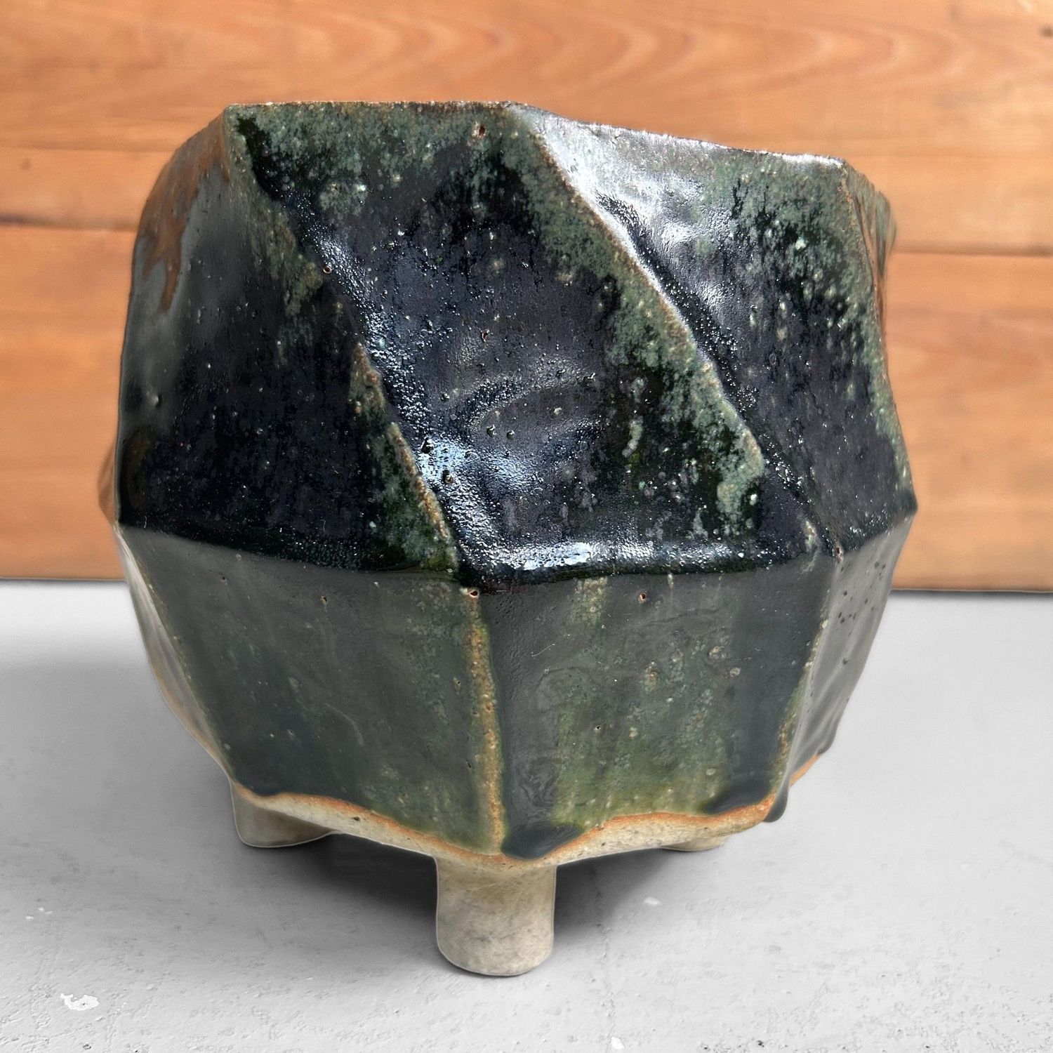 Organische Japanse Mid-Century Ikebana Vaas – jaren ’60