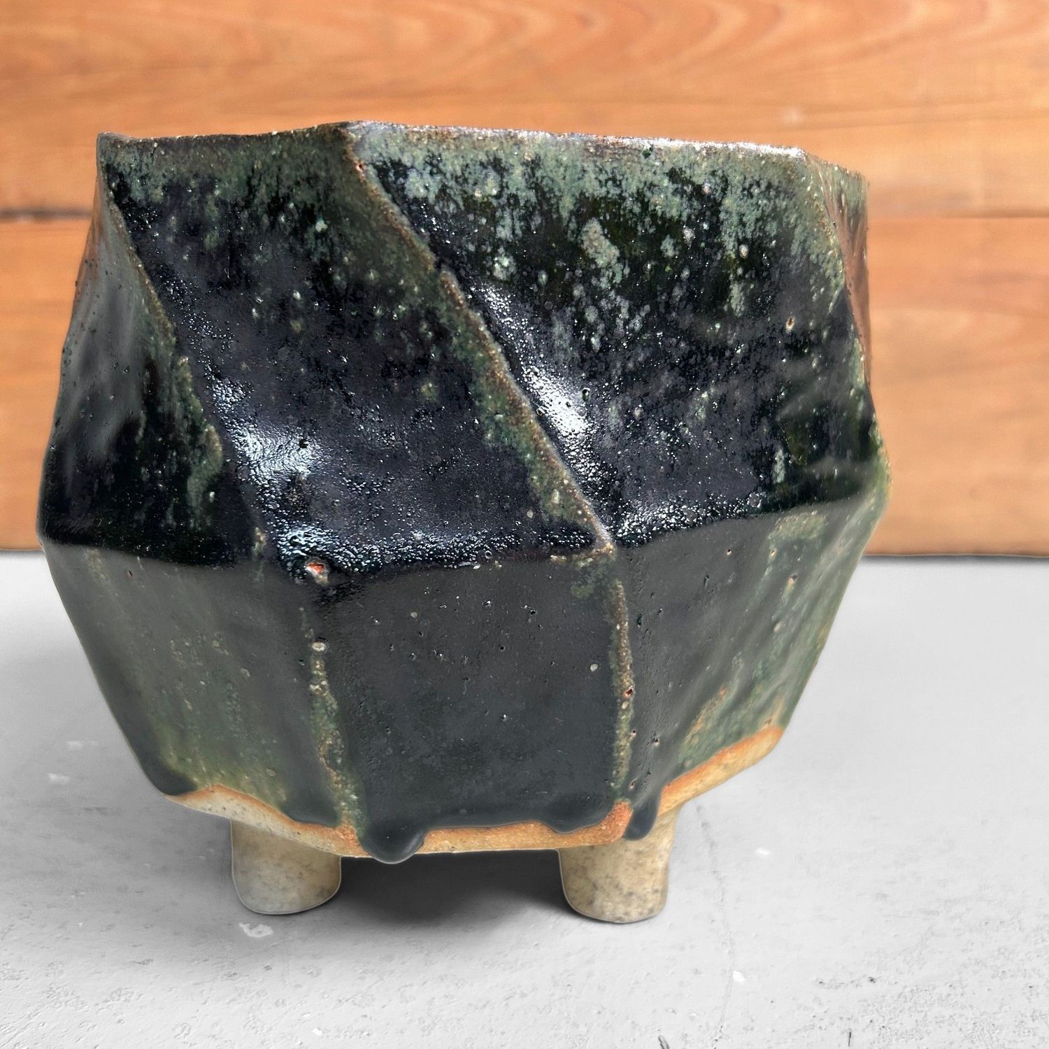 Organische Japanse Mid-Century Ikebana Vaas – jaren ’60