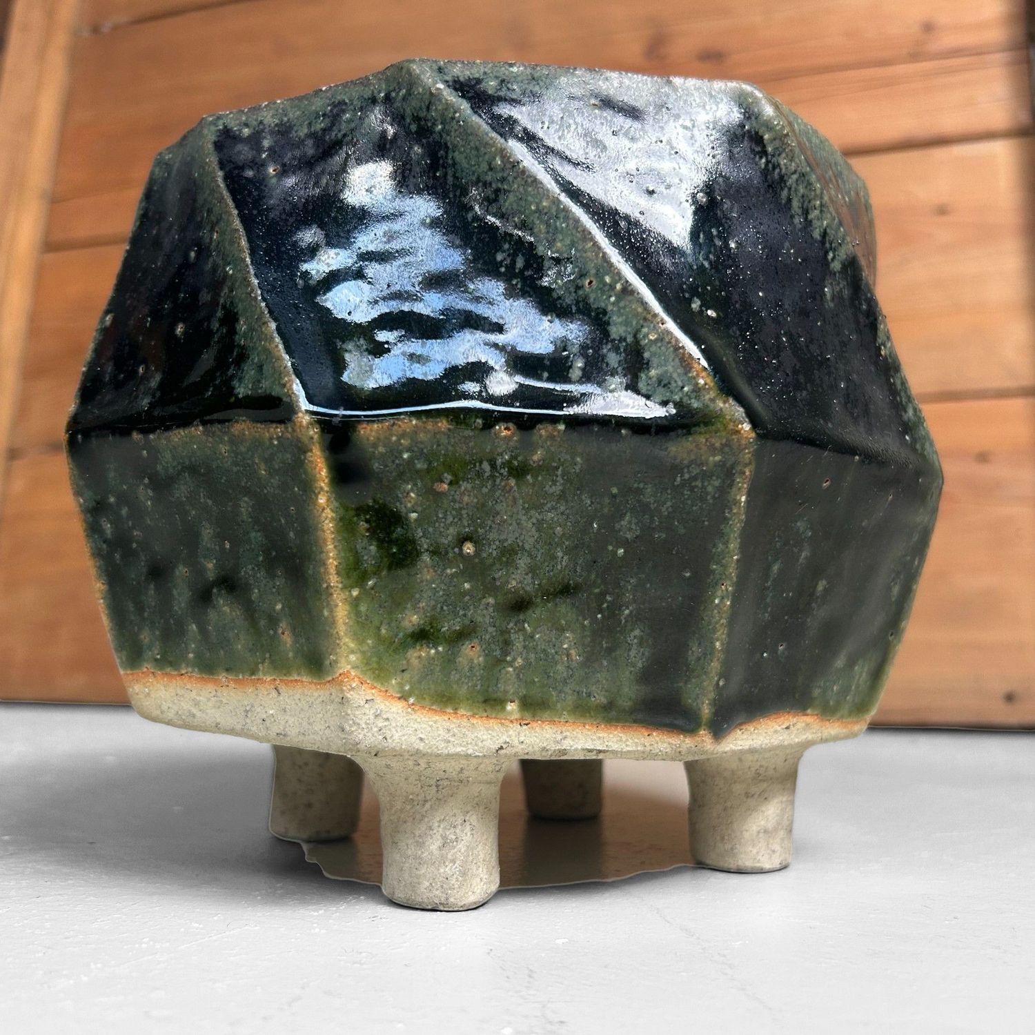 Organic Japanese Mid-Century Ikebana Vase – 1960s Organic Japanese Mid-Century Ikebana Vase – 1960s