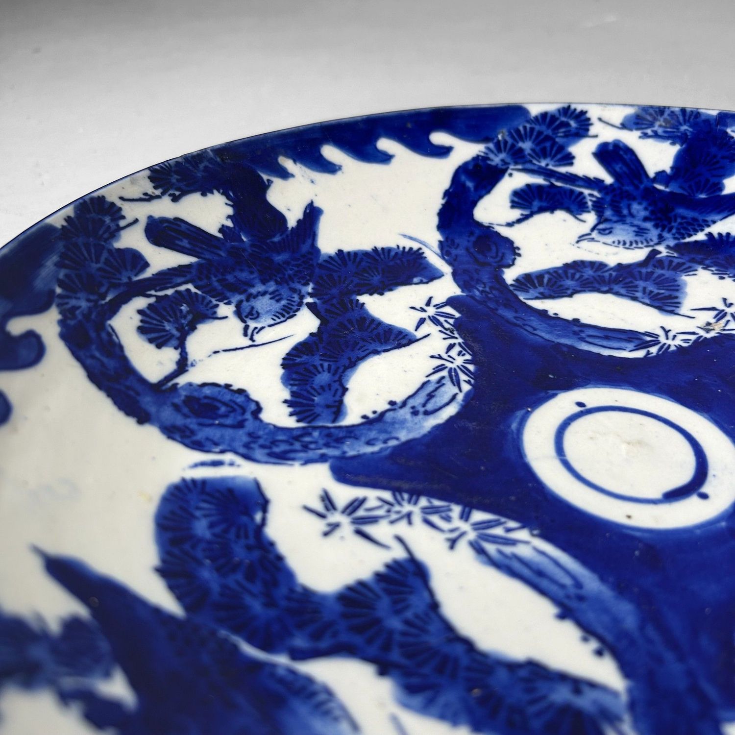 Antique Japanese Porcelain Plate with Bird Motif – Arita, ca. 1850–1880