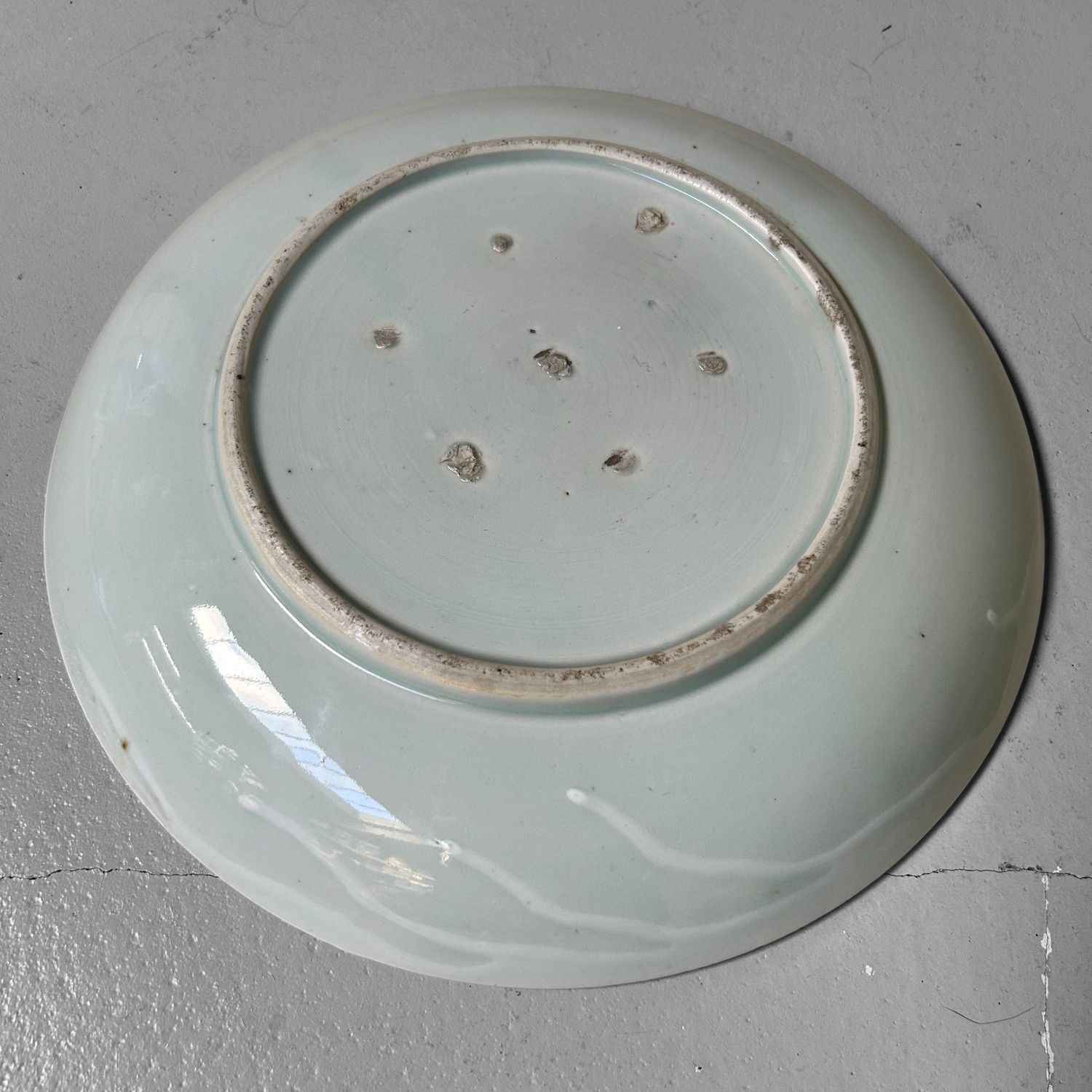 Vintage Arita Blue-and-White Landscape Plate – Shōwa, 1940s