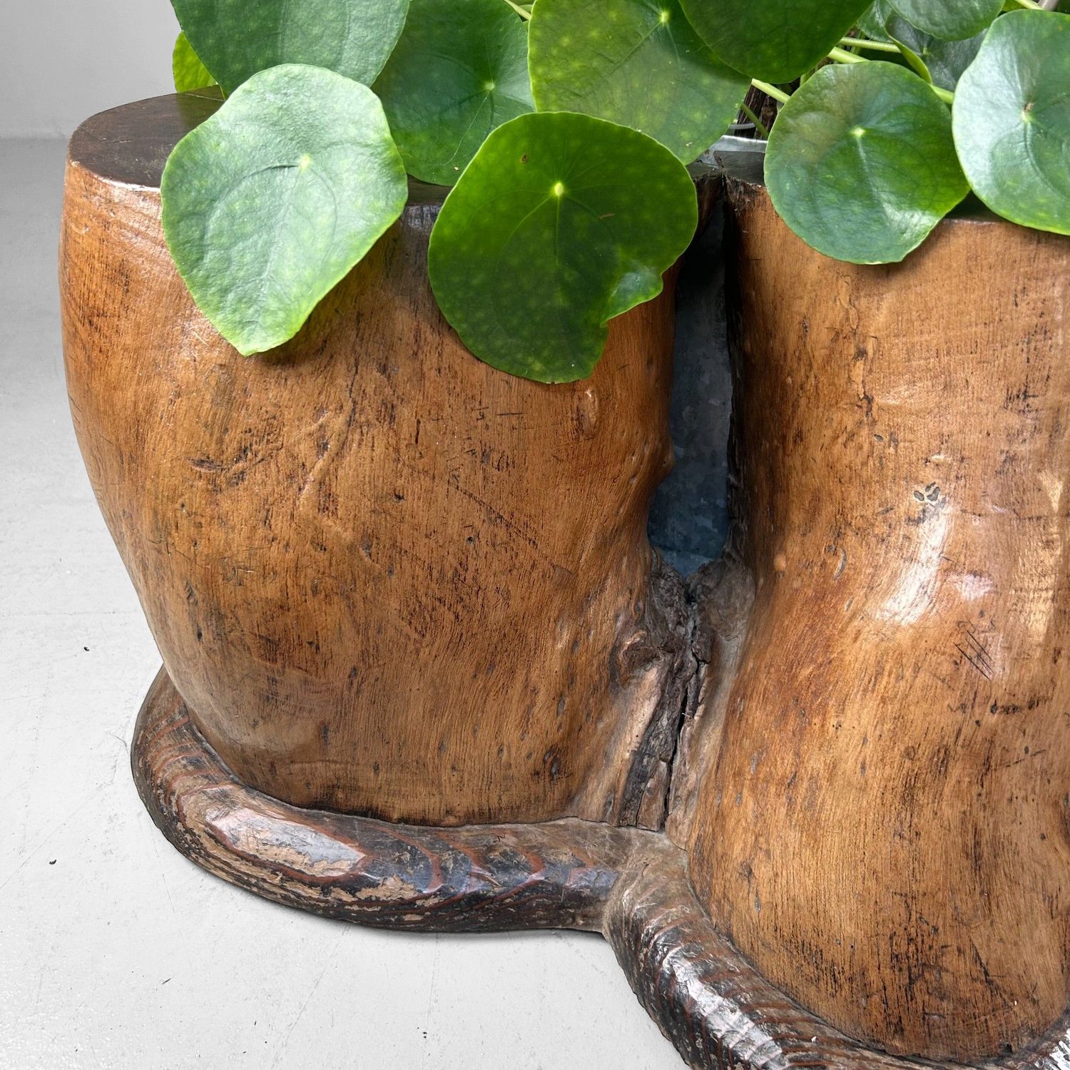 Organic Japanese Wooden Hibachi – Meiji Period, ca. 1910 Organic Japanese Wooden Hibachi – Meiji Period, ca. 1910