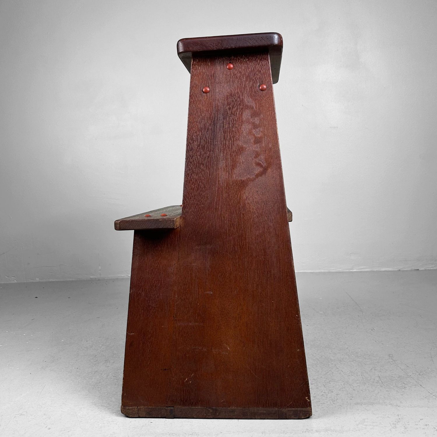 Decoratieve Houten Opstap, Fumidai – 1950s, Japan