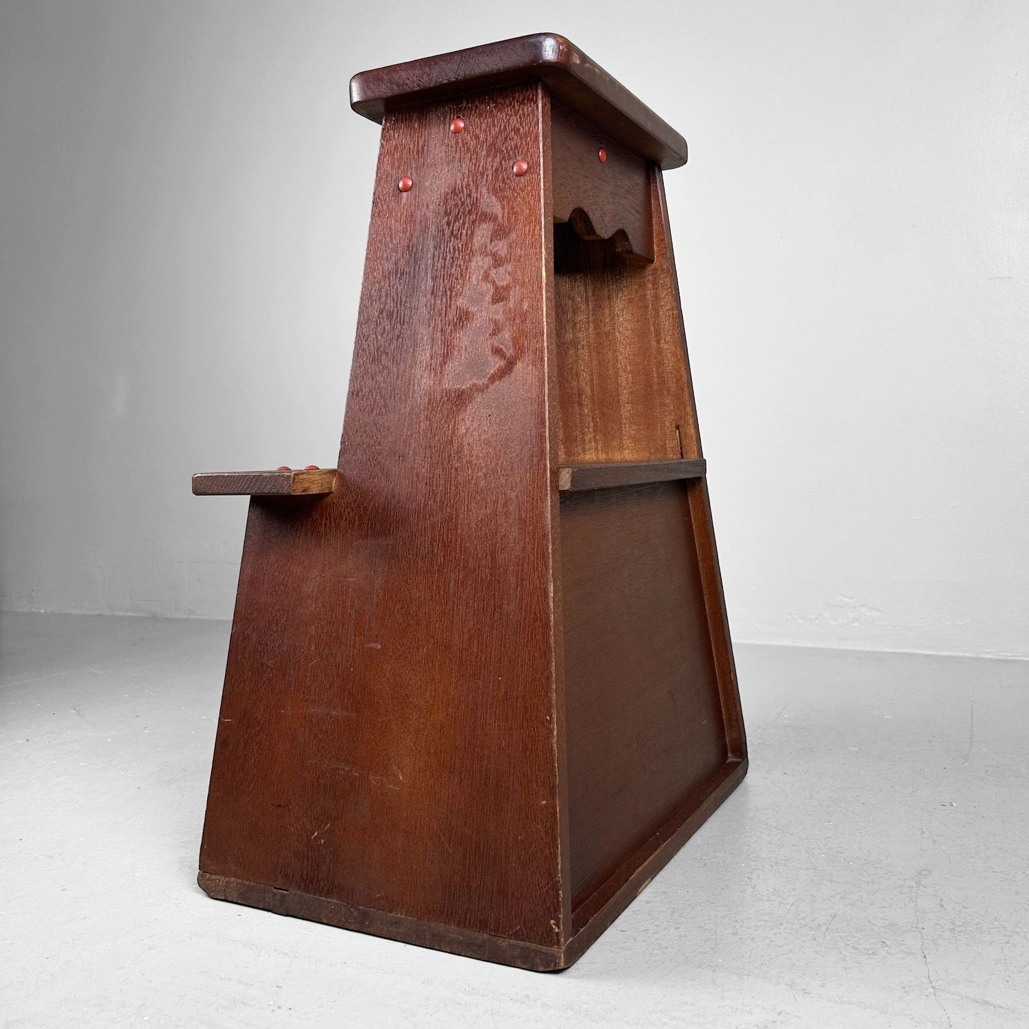Decoratieve Houten Opstap, Fumidai – 1950s, Japan