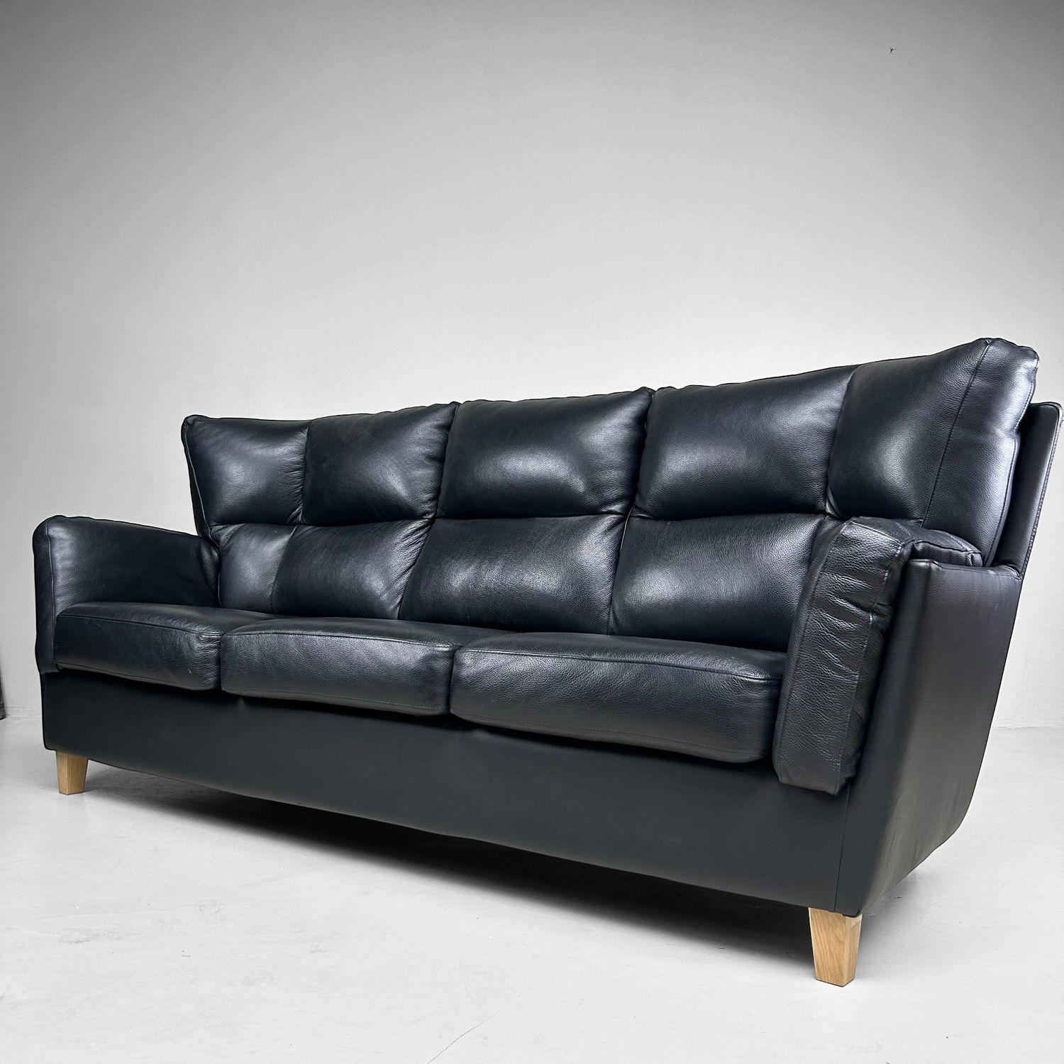 Timeless Design Three-Seater Sofa, in the style of Hjort Knudsen, 2000s