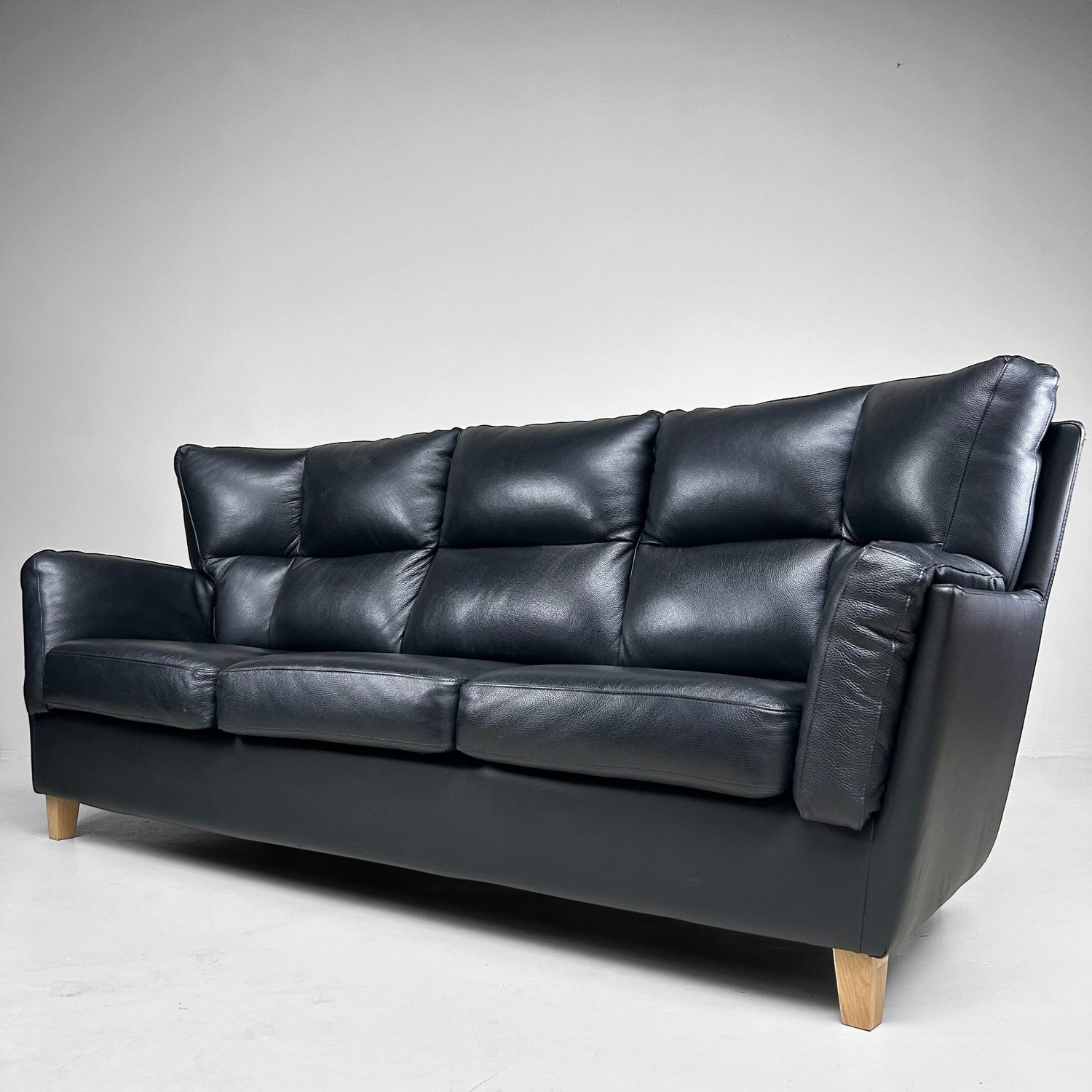 Timeless Design Three-Seater Sofa, in the style of Hjort Knudsen, 2000s