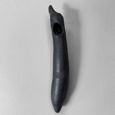 ​Japanse Ikebana Muurvaas, 'Nasu' – Metaal, 1960s