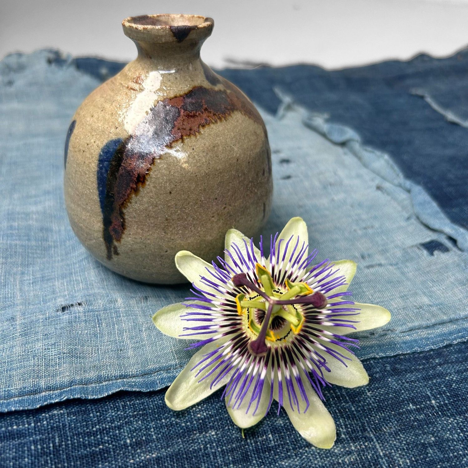 ​Kleine Ikebana Vaas – Mashiko-stijl, 1950s, Japan