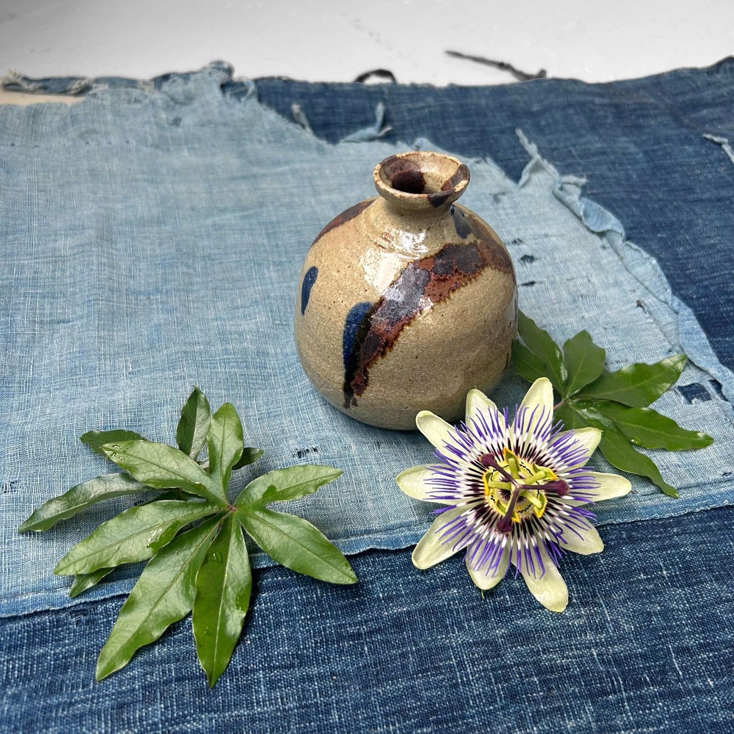 ​Kleine Ikebana Vaas – Mashiko-stijl, 1950s, Japan