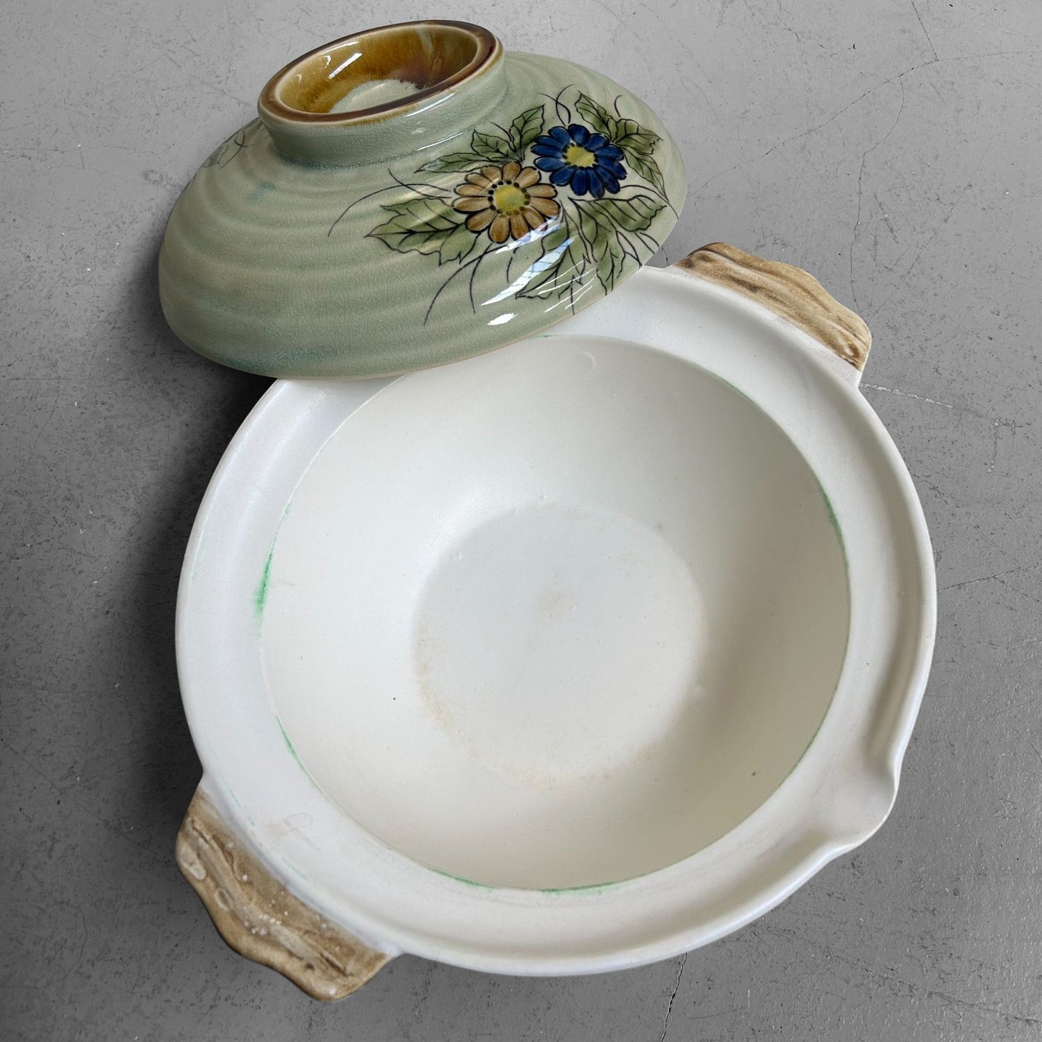 Vintage Japanese Ceramic Set – Donabe (Hotpot) & Sake Set, 1970s