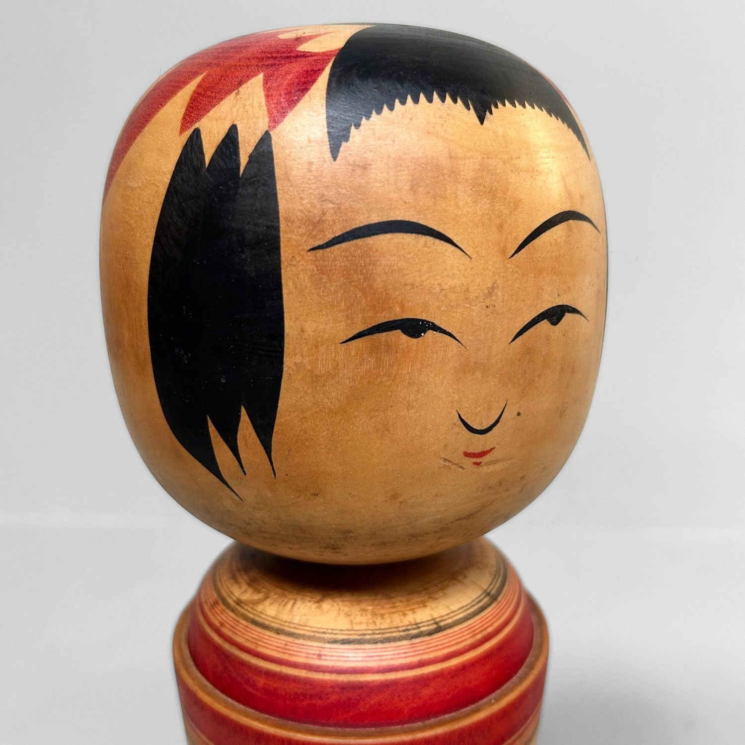 Groot Traditioneel Kokeshi-paar – Naruko-school, Okazaki, 1960s