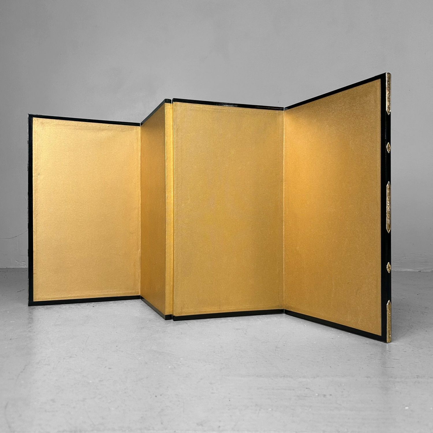 ​Klein Decoratief Japans Goudscherm, Byōbu, jaren '60