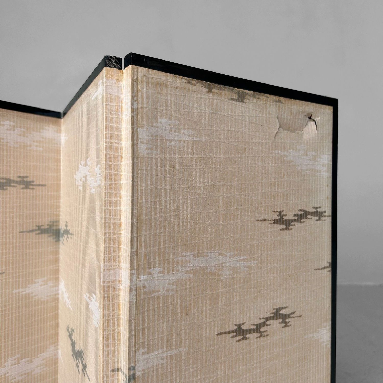 ​Klein Decoratief Japans Goudscherm, Byōbu, jaren '60