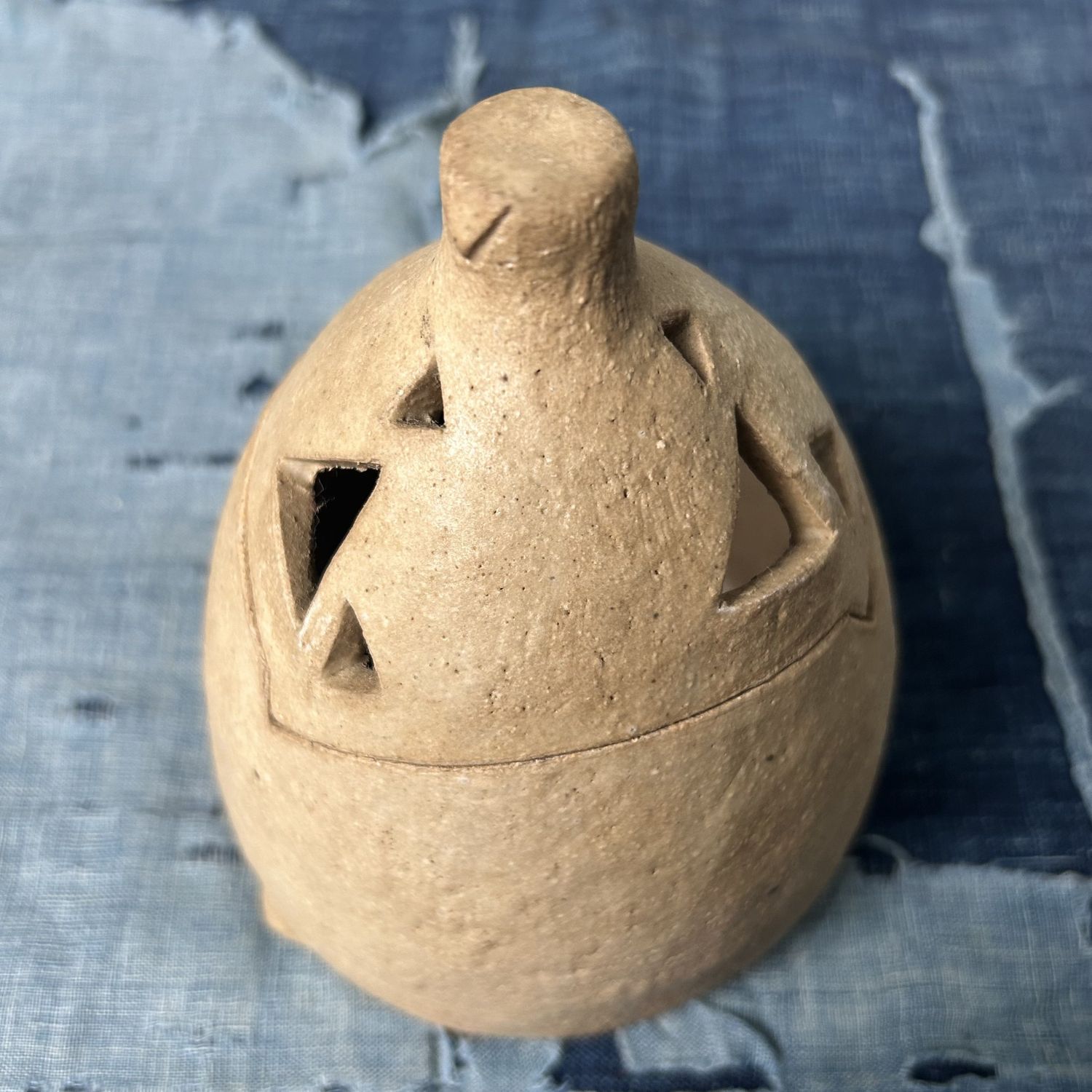 Small Japanese Vase/Incense Burner by Gassan (Takao Nagata), Kyoto, 1970