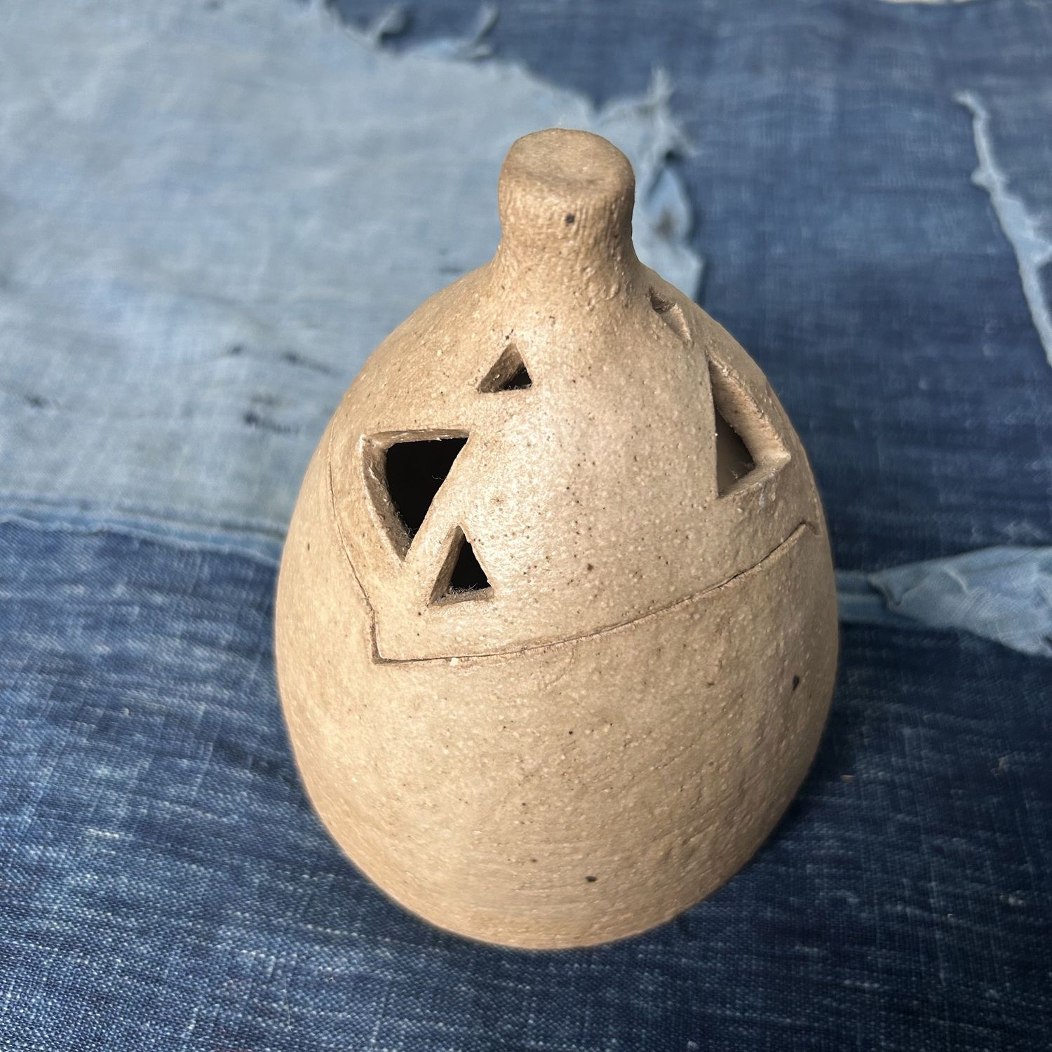 Small Japanese Vase/Incense Burner by Gassan (Takao Nagata), Kyoto, 1970