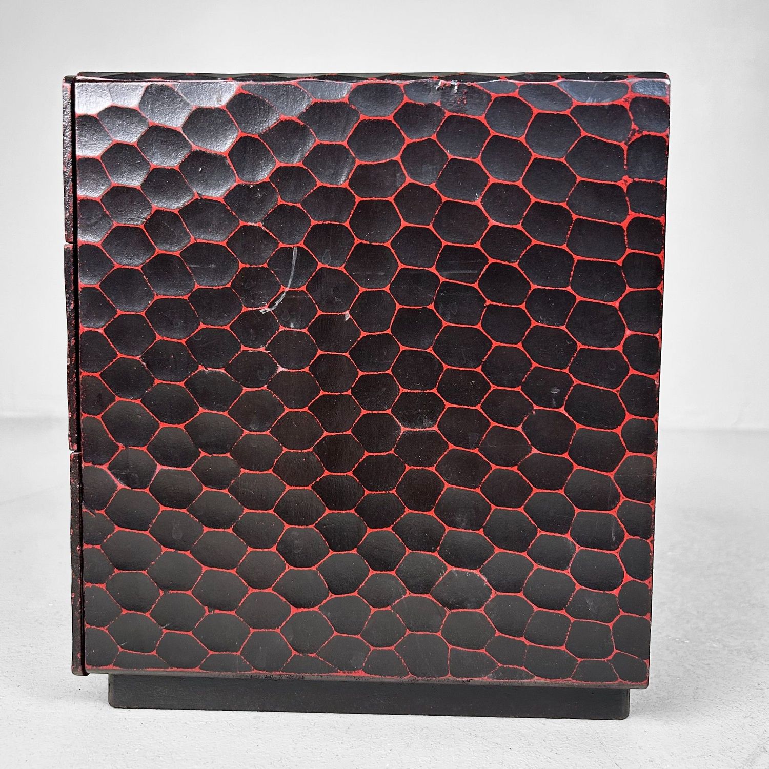 Vintage Kamakura-bori Haribako, 'Bamboe', Japans Juwelenkastje, Japan.