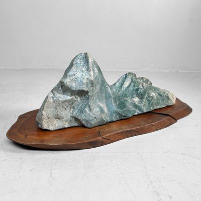 Japanse Suiseki, Viewing Stone, Serpentijn, 1950s