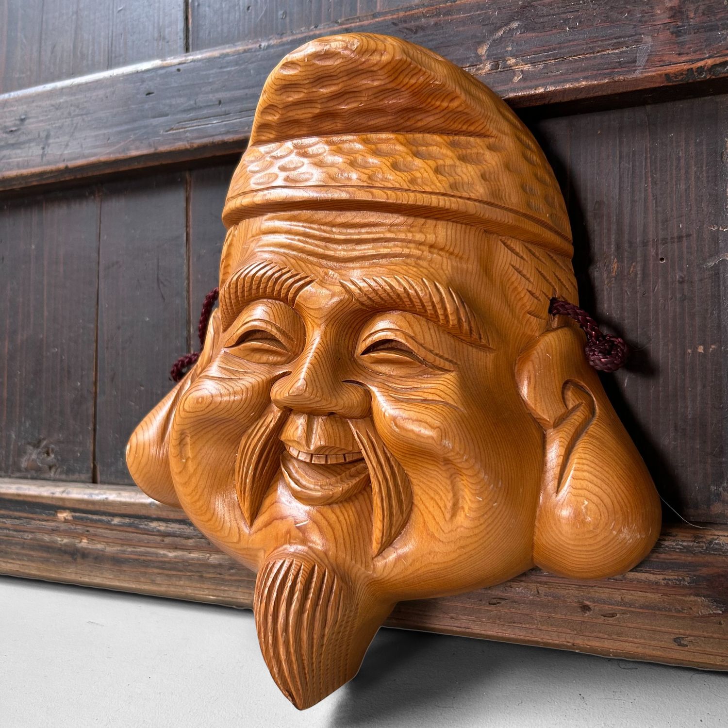 Japanese Wooden Masks – Ebisu & Daikokuten, 1960s