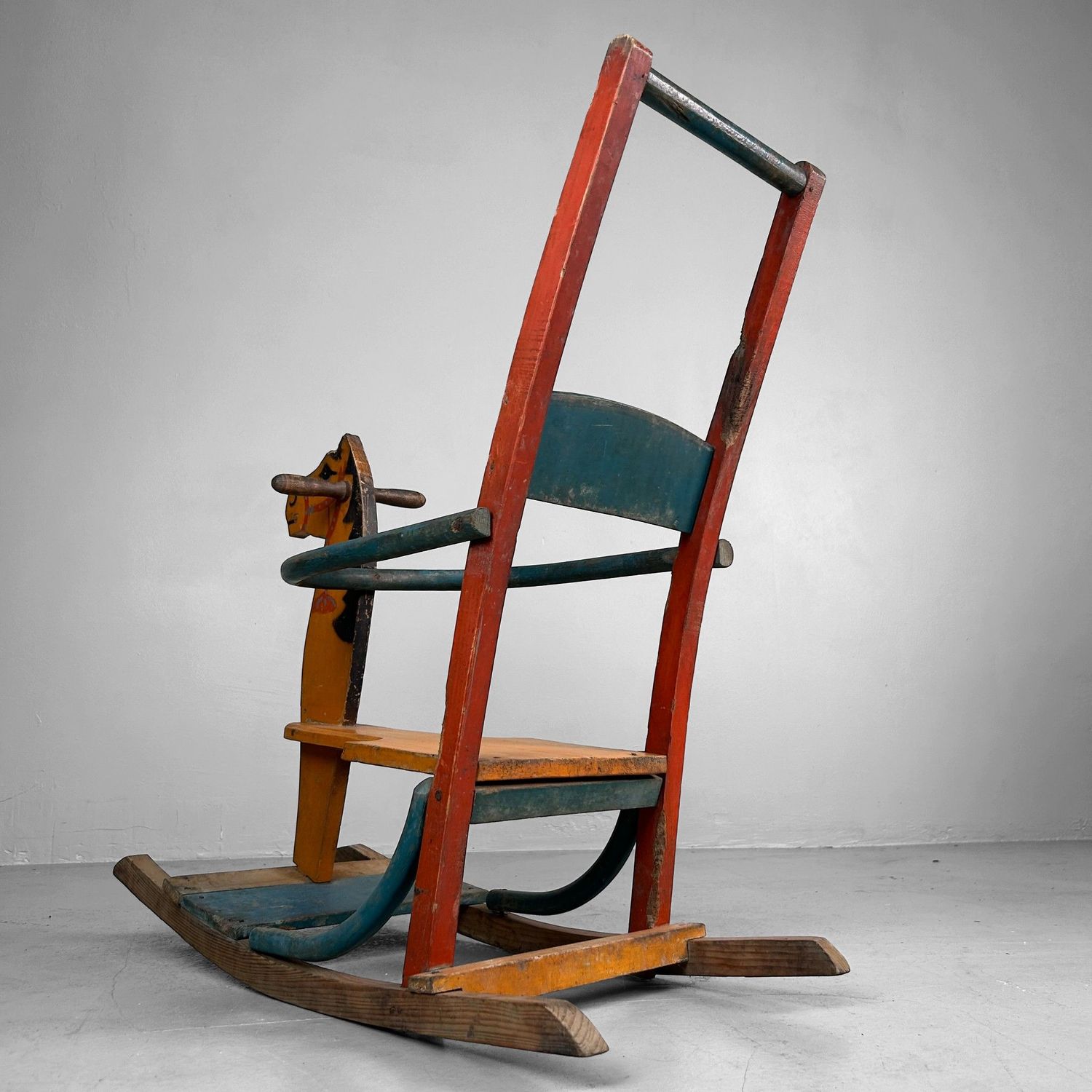 Decoratief Japans Houten Schommelpaard, 1940