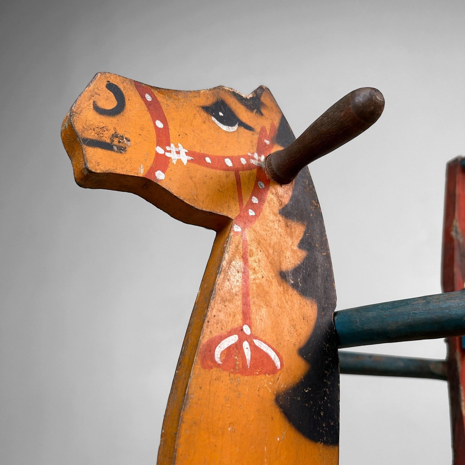 Decoratief Japans Houten Schommelpaard, 1940
