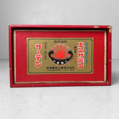 Vintage Japanese Medicine Box with Drawer / Organizer, 1960s