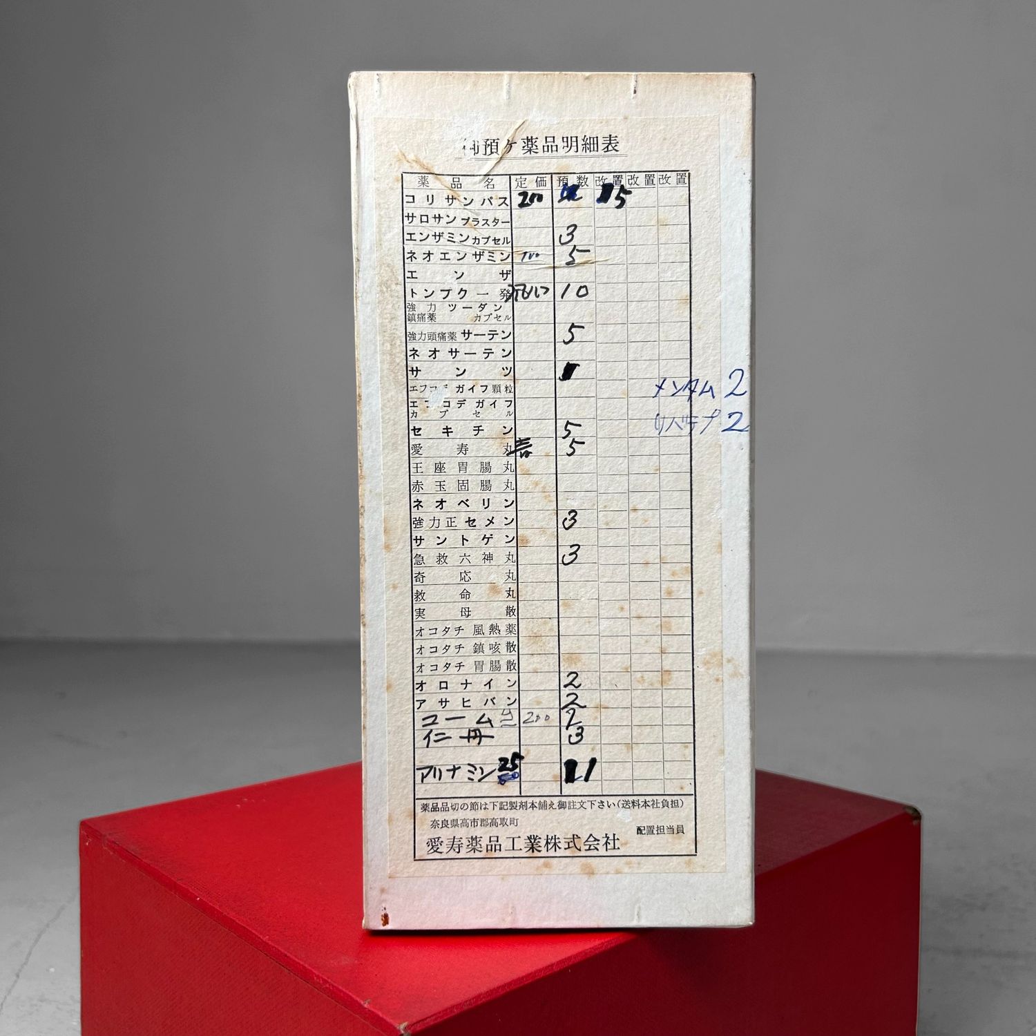 Vintage Japans Medicijnkistje, Opbergdoos, 1960s