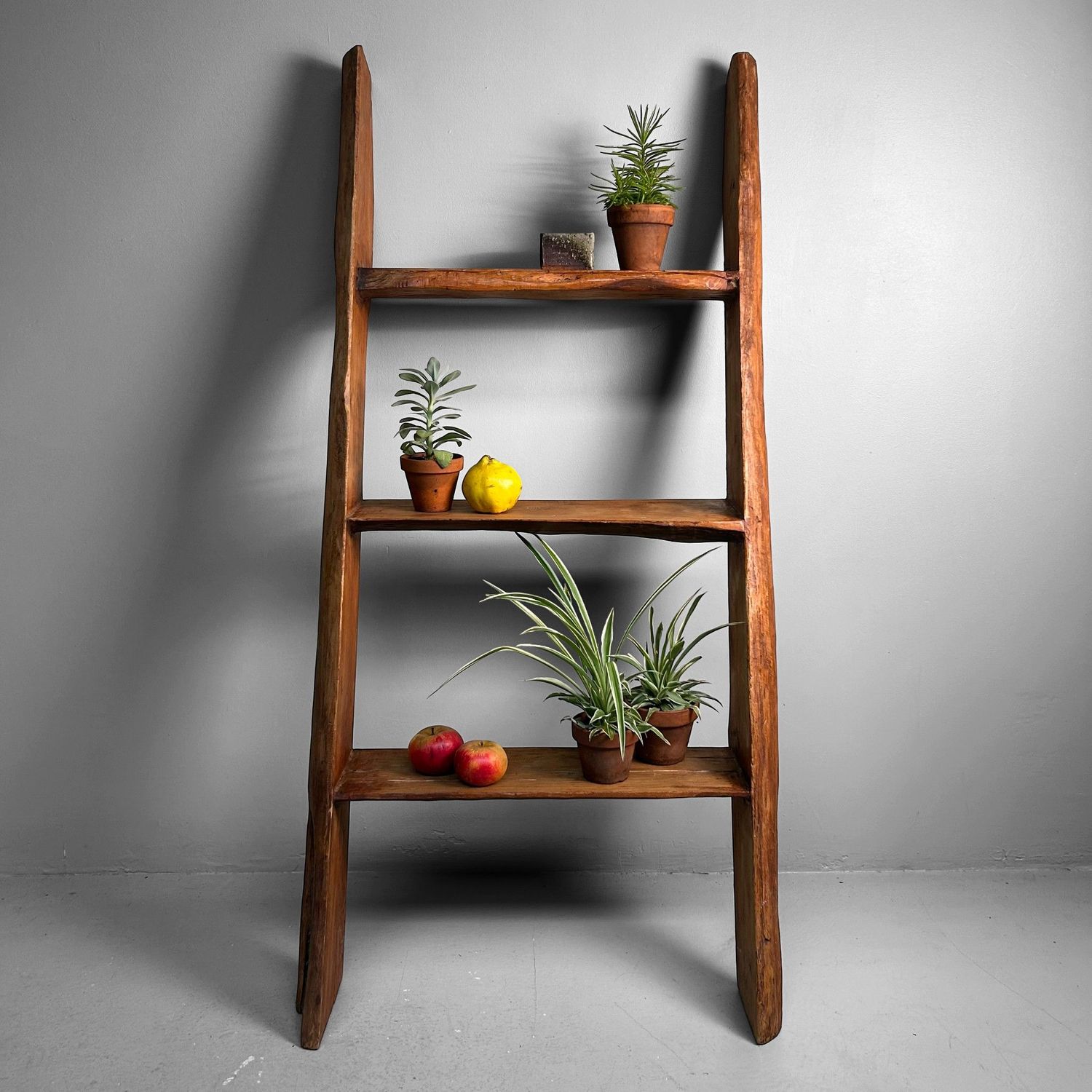 Antique Japanese Wooden Ladder, Hashigo, 1930s