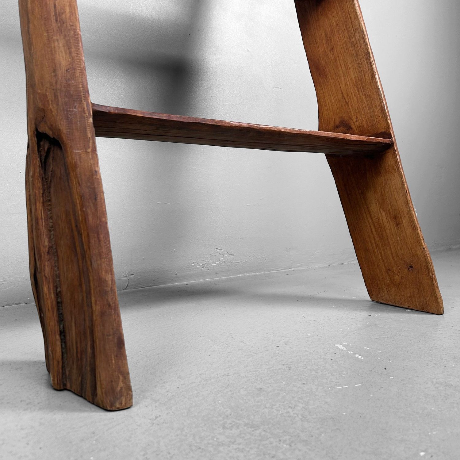 Antique Japanese Wooden Ladder, Hashigo, 1930s