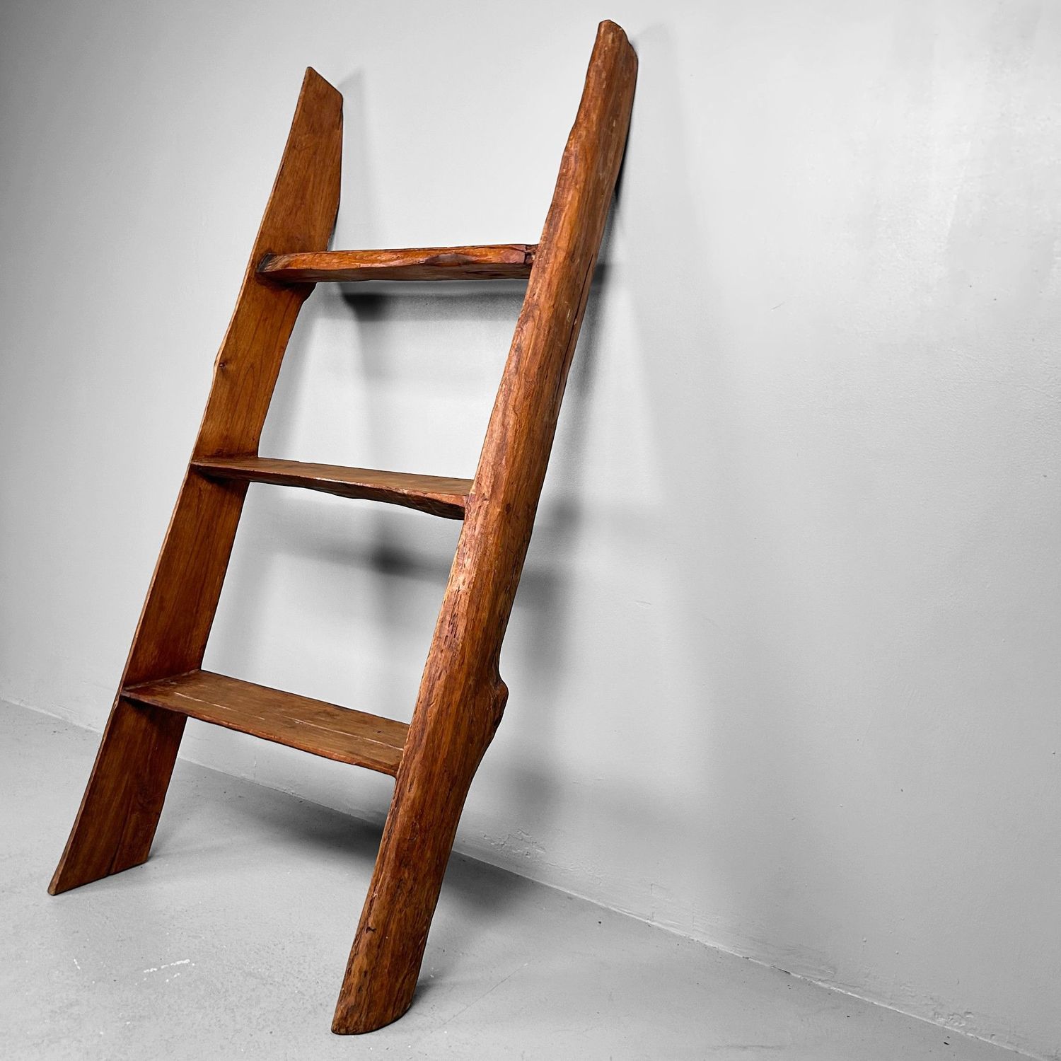 Antique Japanese Wooden Ladder, Hashigo, 1930s
