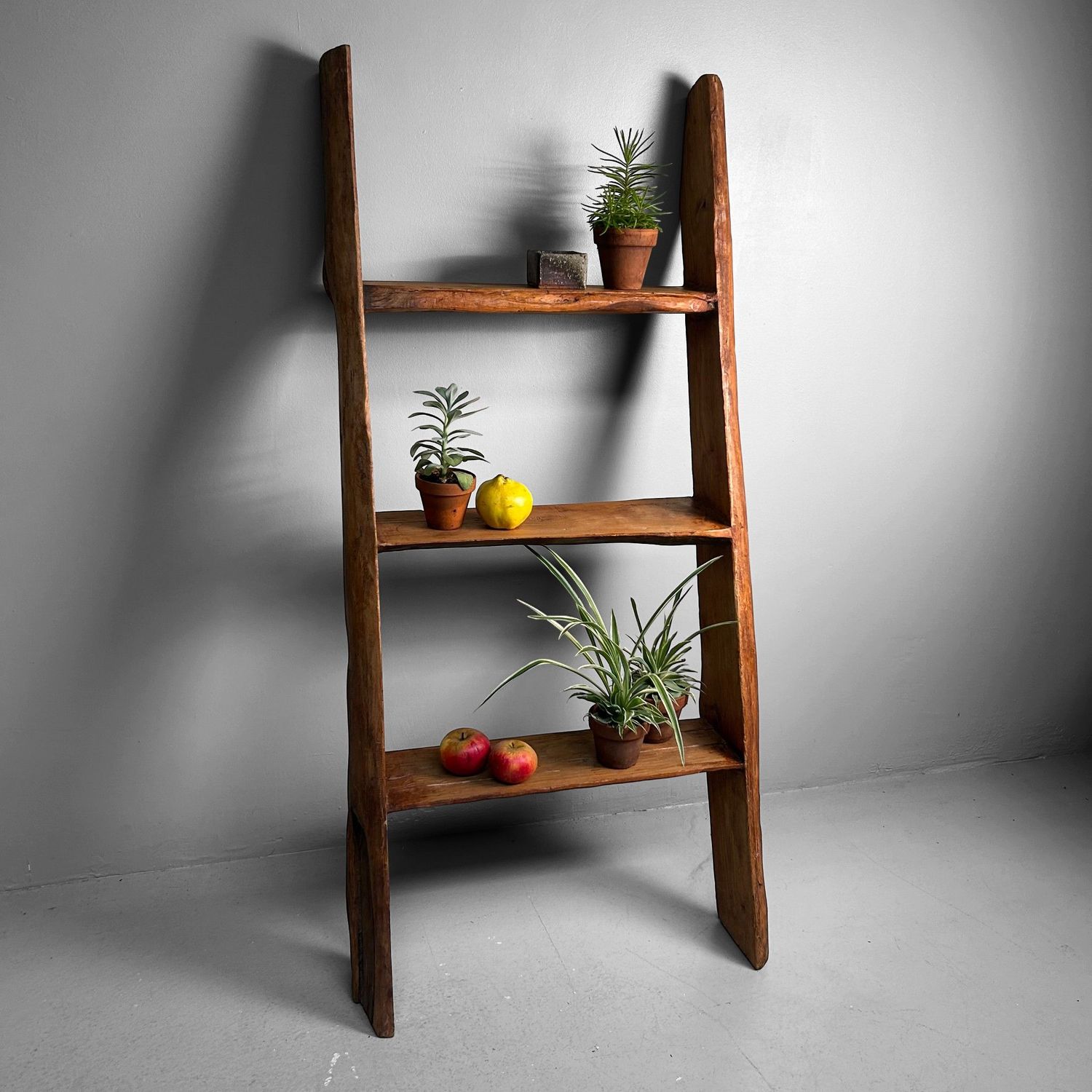 Antique Japanese Wooden Ladder, Hashigo, 1930s