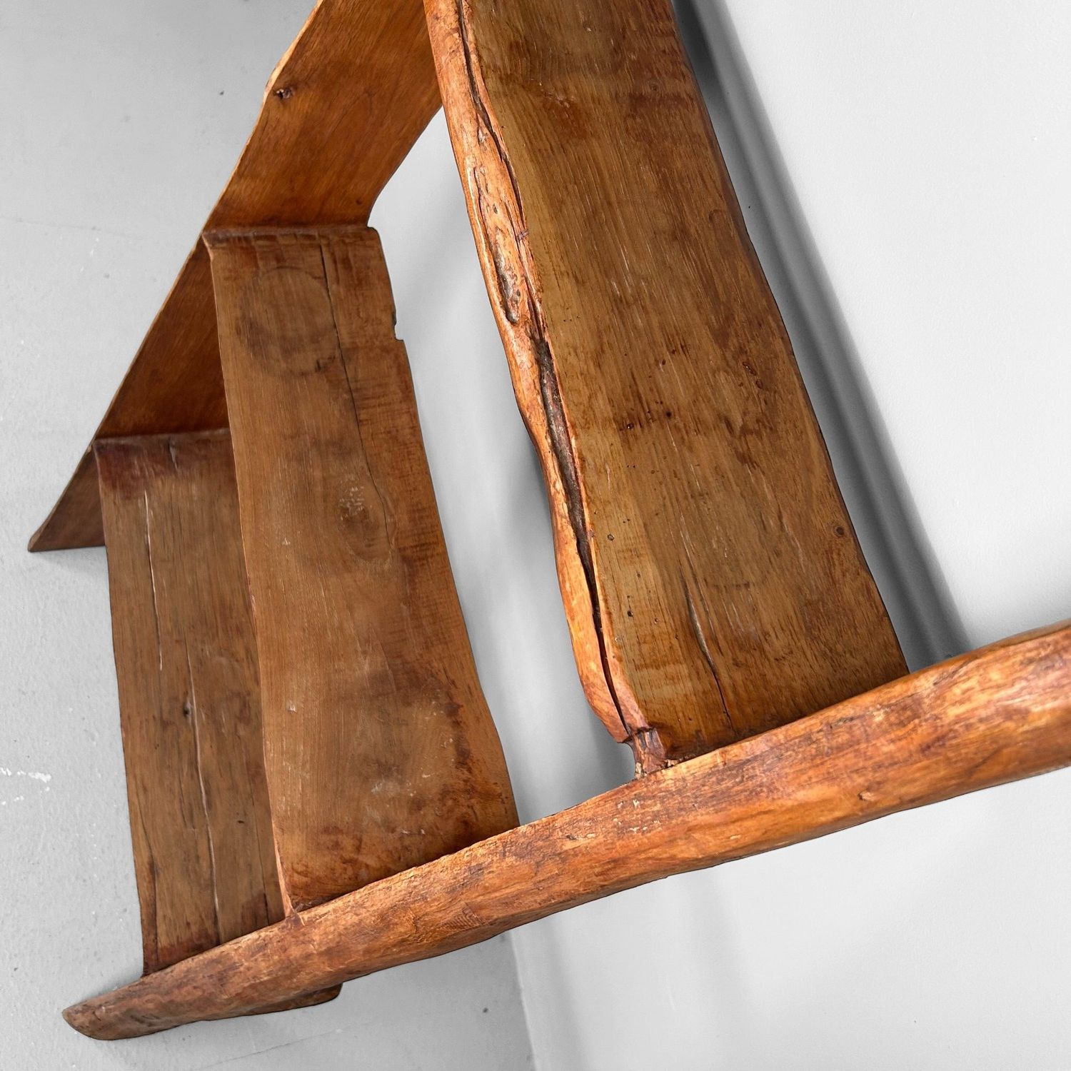 Antique Japanese Wooden Ladder, Hashigo, 1930s