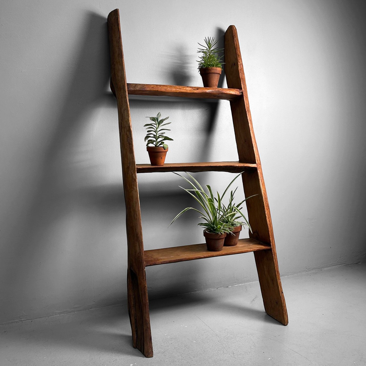 Antique Japanese Wooden Ladder, Hashigo, 1930s
