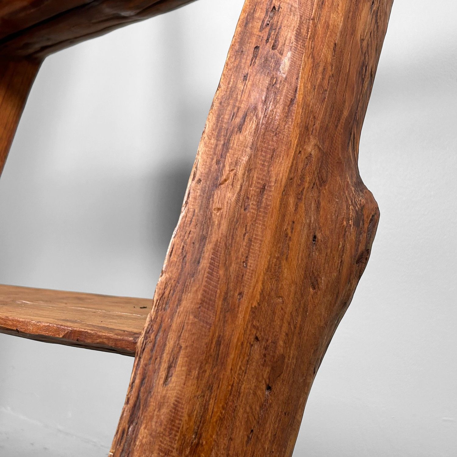 Antique Japanese Wooden Ladder, Hashigo, 1930s