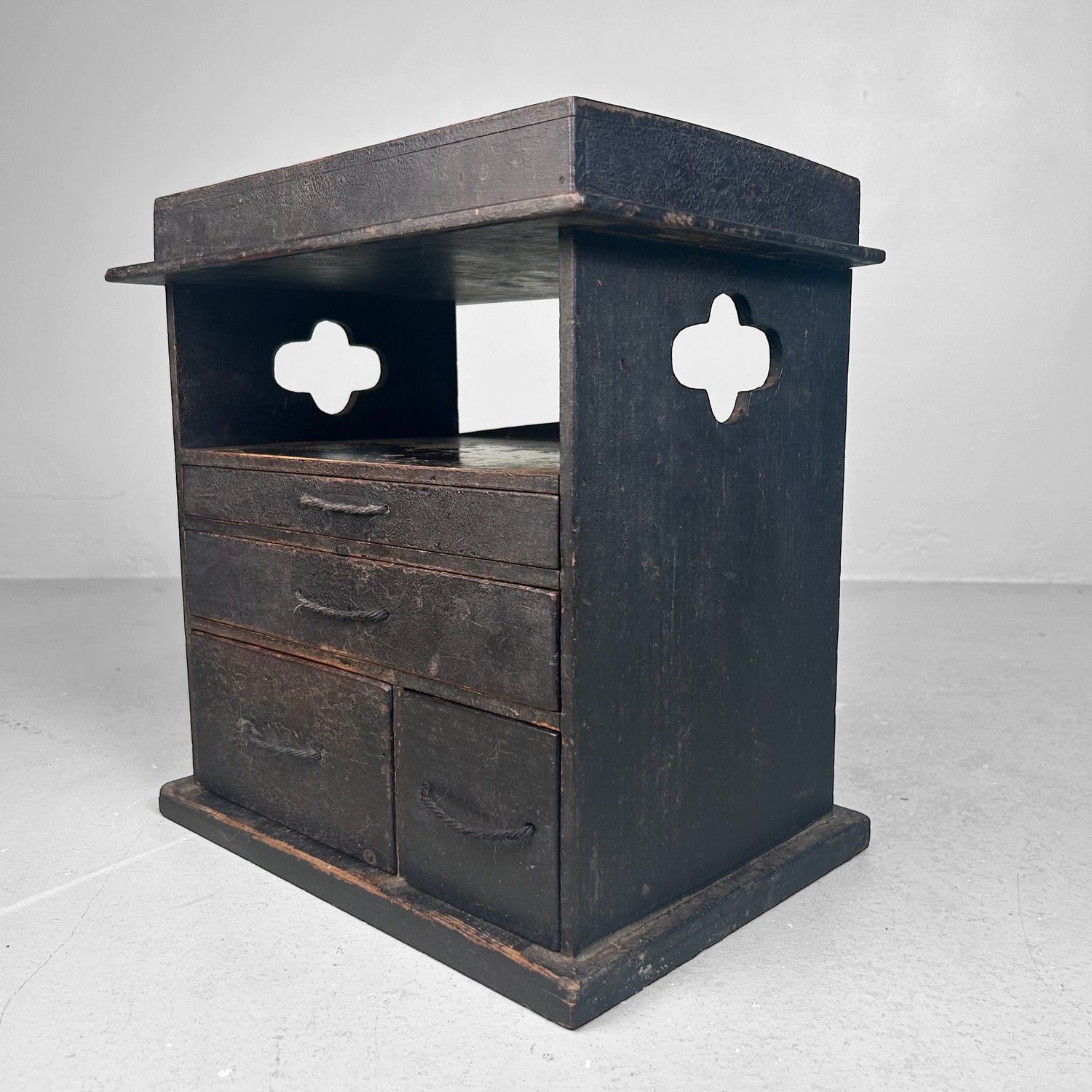 Antiek Japans Schrijverskastje, Suzuri Tansu, 1890s