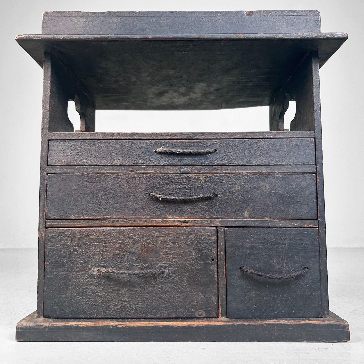Antique Japanese Writing Chest, Suzuri Tansu, 1890s