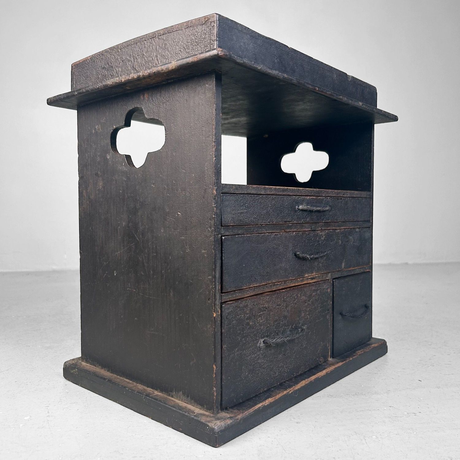 Antiek Japans Schrijverskastje, Suzuri Tansu, 1890s