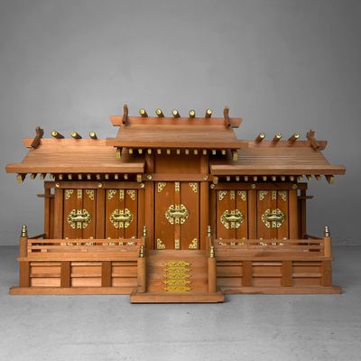 Vintage Japanese Kamidana Temple, Shinto Home Altar, 1980s