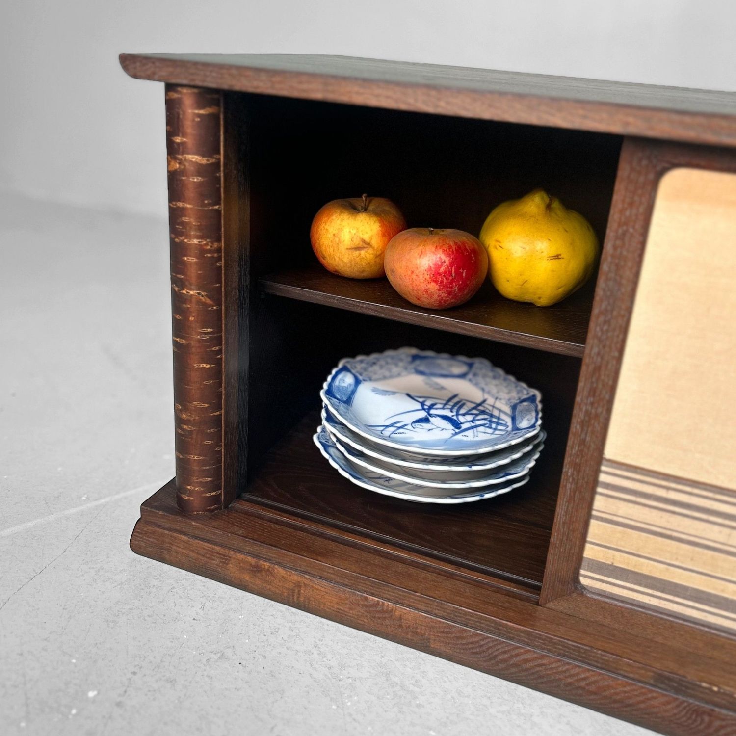 Japanse Tokonoma Tansu, Laag Minimalistisch Display Meubel, 1950s