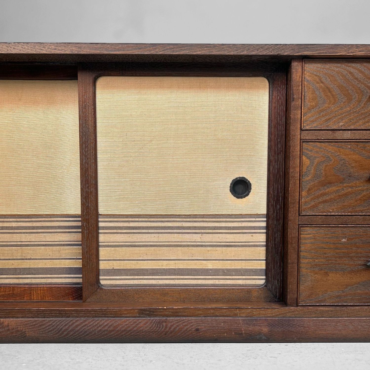 Japanse Tokonoma Tansu, Laag Minimalistisch Display Meubel, 1950s