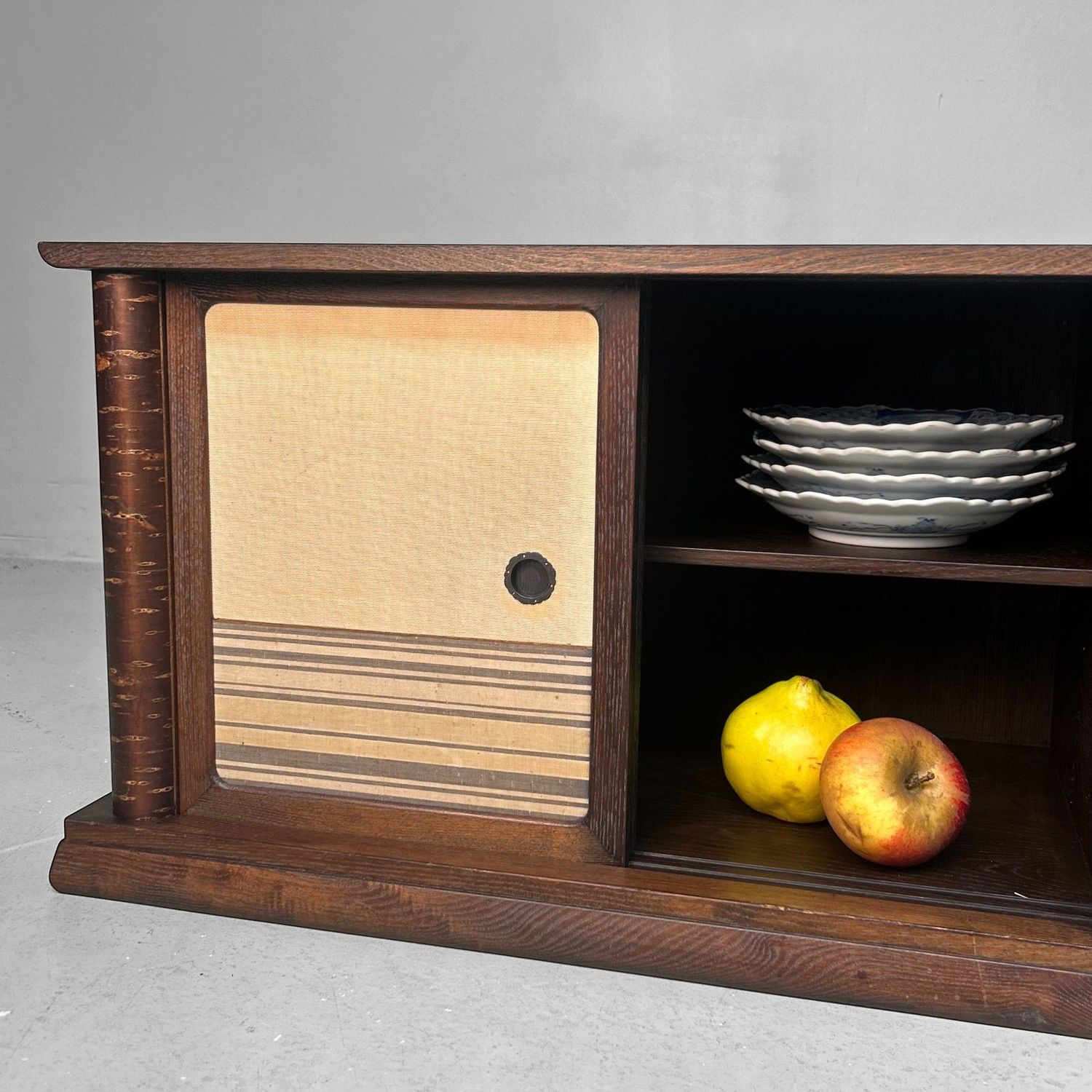 Japanse Tokonoma Tansu, Laag Minimalistisch Display Meubel, 1950s