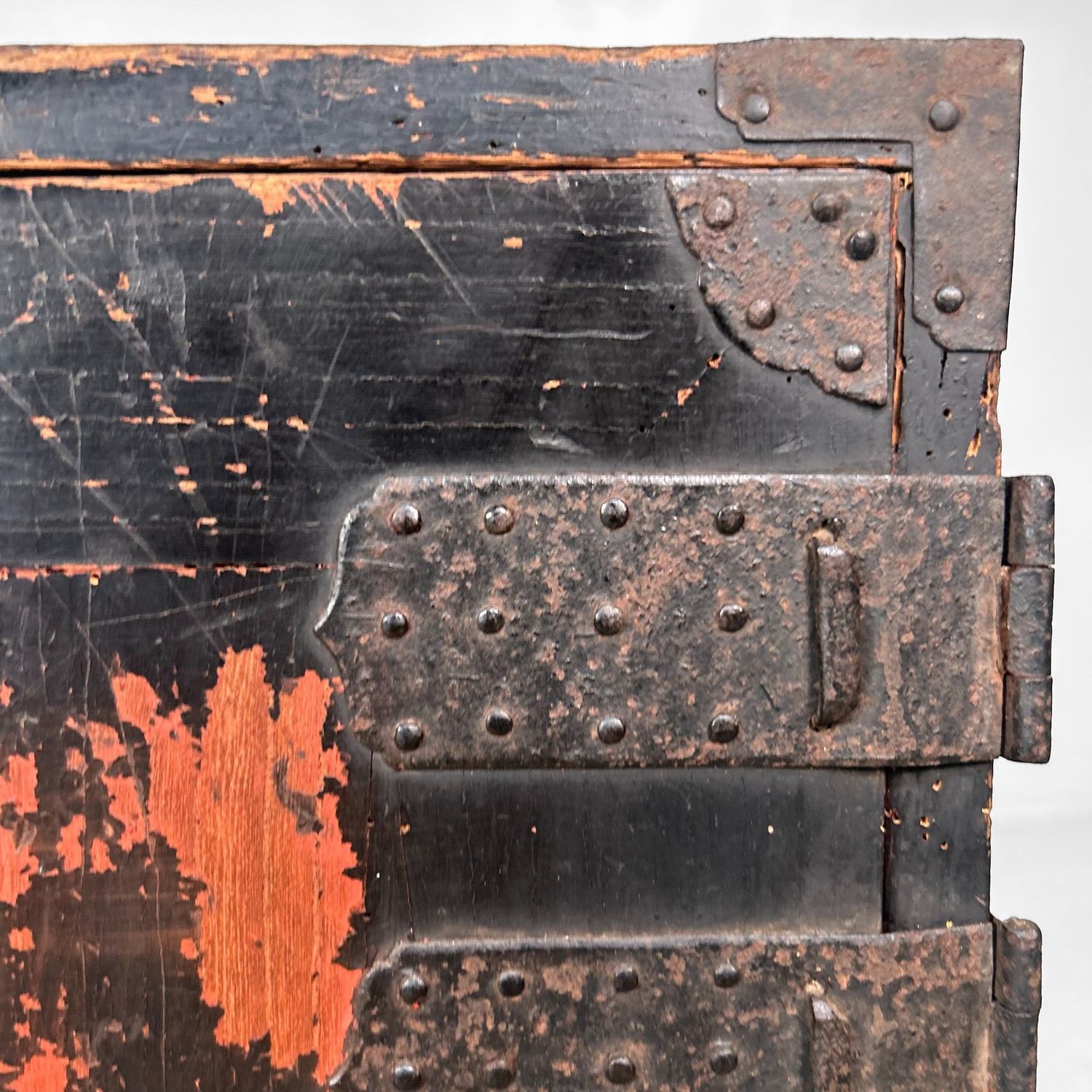 Antieke Japanse Tansu Ladekast — 1900s, met Geheime Lade