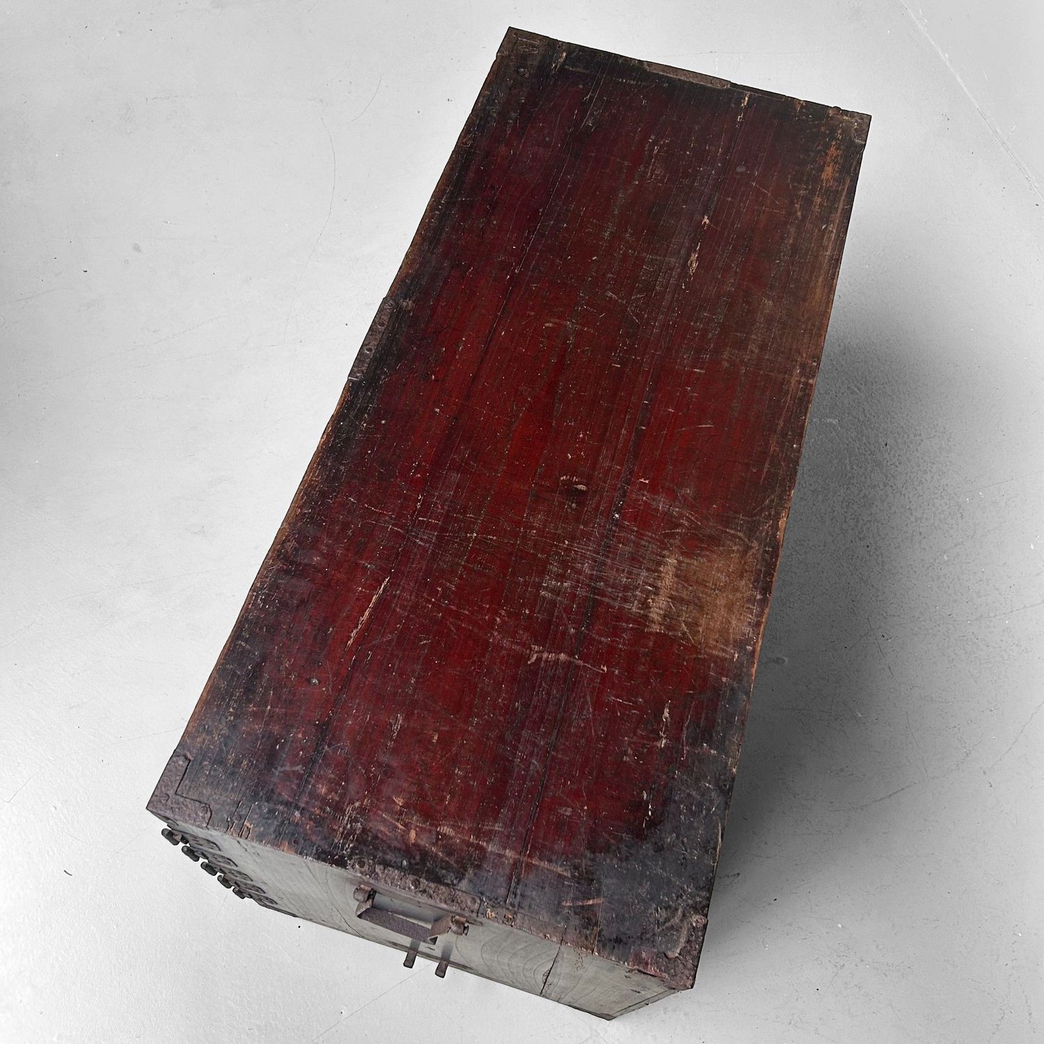 Antieke Japanse Tansu Ladekast — 1900s, met Geheime Lade