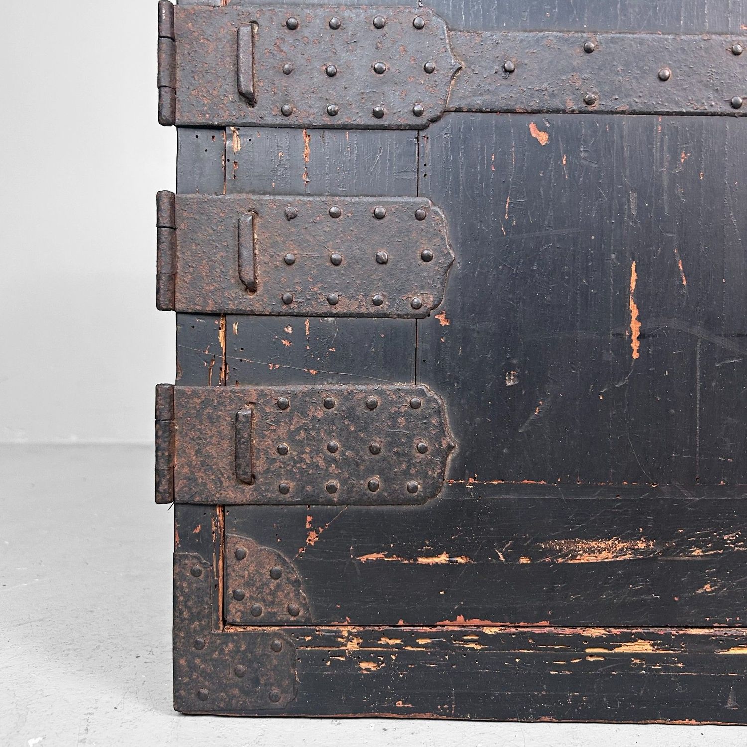 Antieke Japanse Tansu Ladekast — 1900s, met Geheime Lade