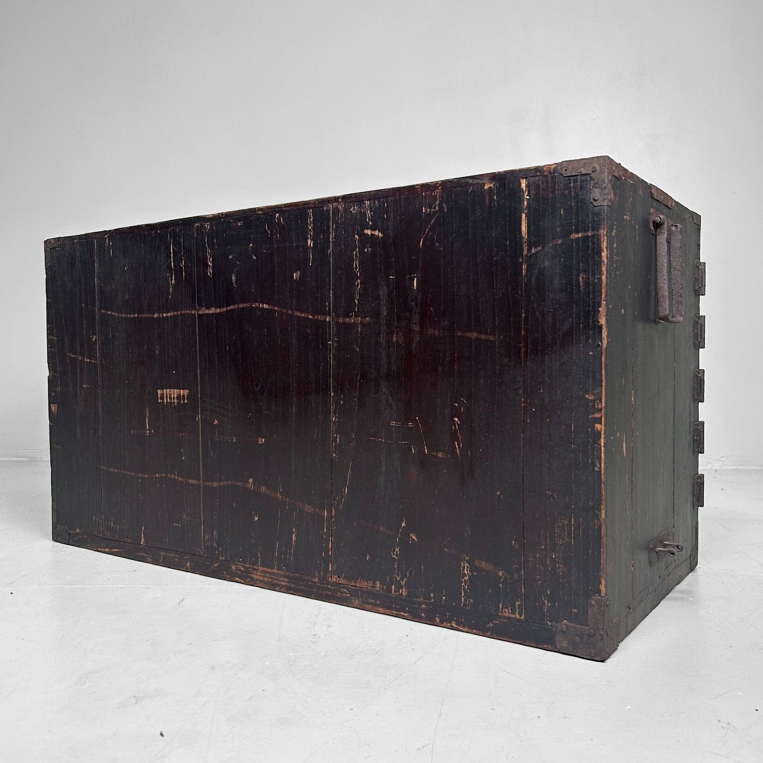 Antieke Japanse Tansu Ladekast — 1900s, met Geheime Lade