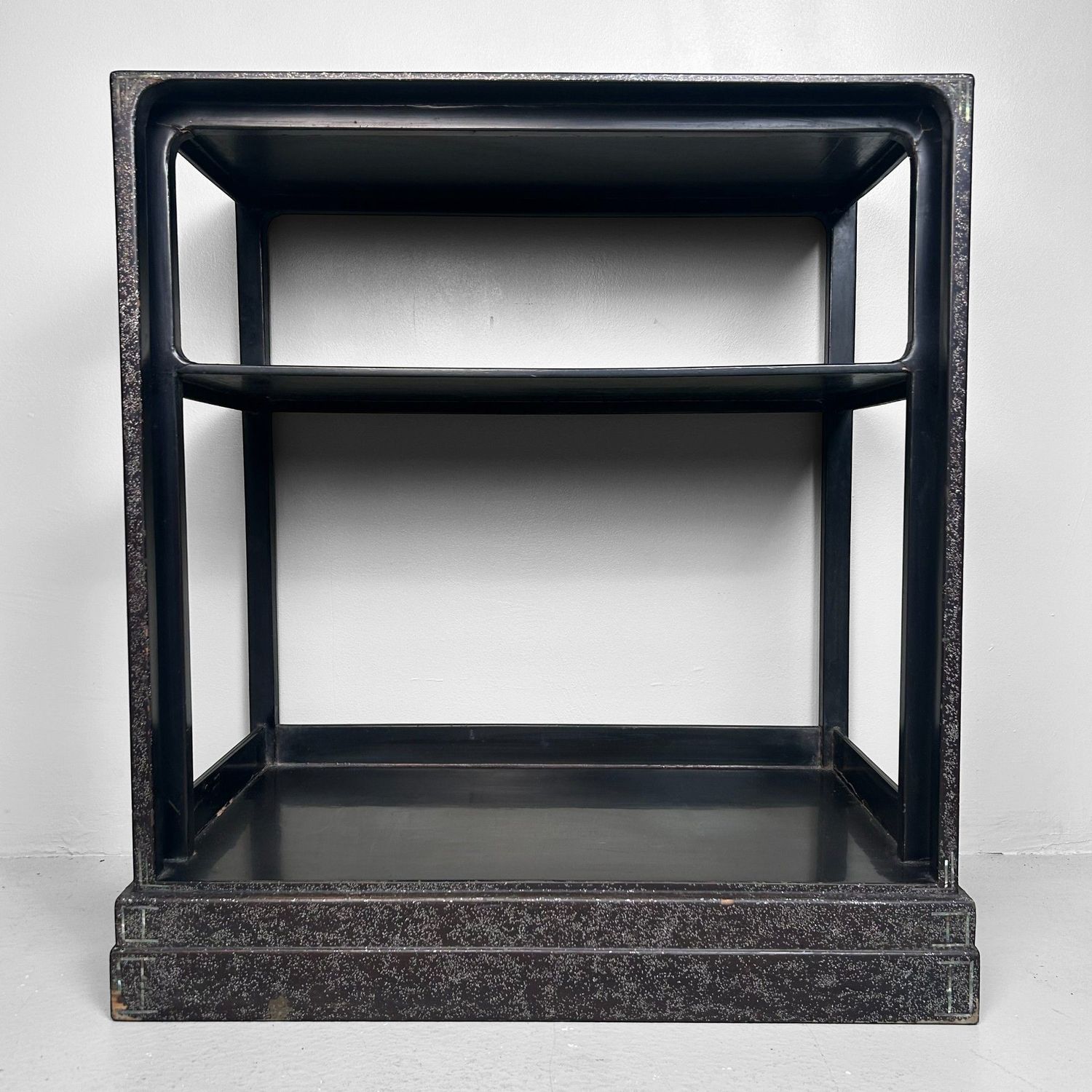 Japanese Lacquered Tana — Display Shelving with Mother-of-Pearl (Raden), c. 1915