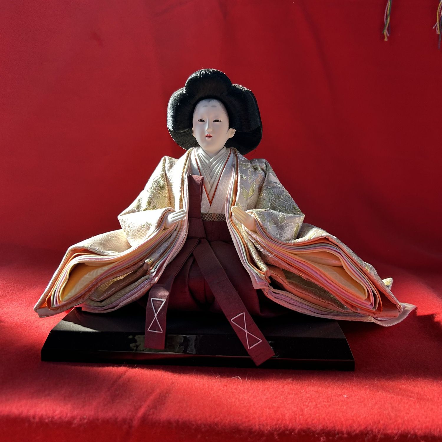 Large Hina Ningyō — Emperor & Empress, complete court — 1980s