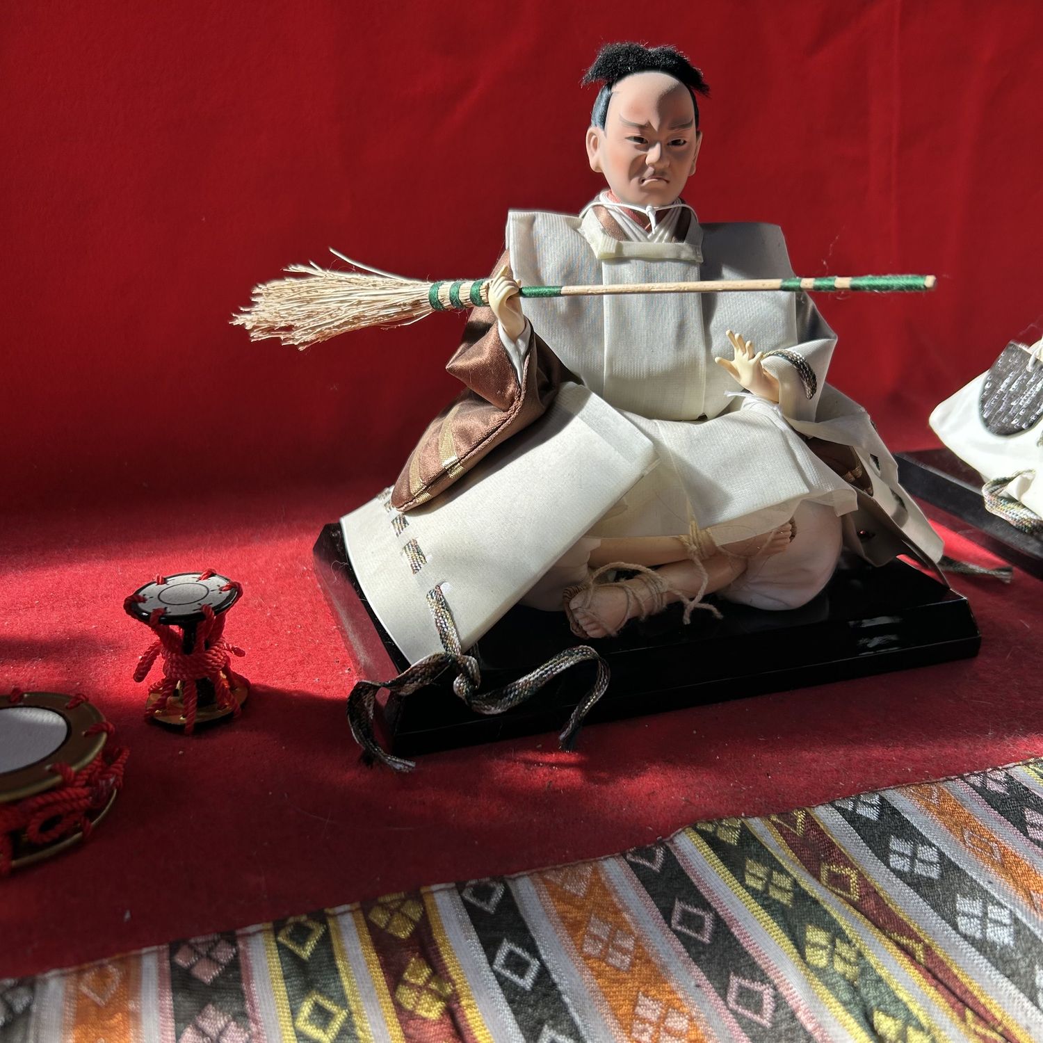 Large Hina Ningyō — Emperor & Empress, complete court — 1980s