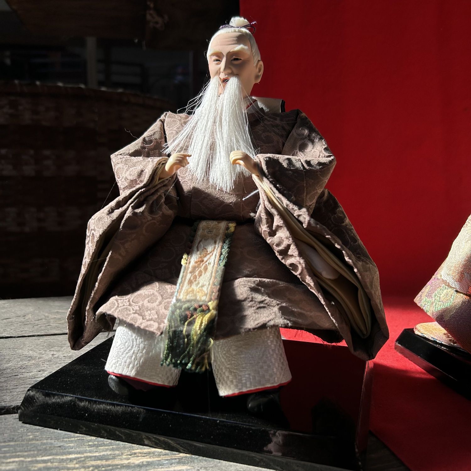 Large Hina Ningyō — Emperor & Empress, complete court — 1980s
