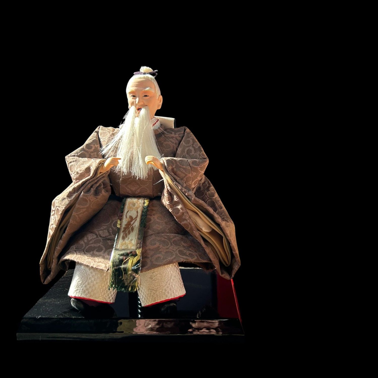 Large Hina Ningyō — Emperor & Empress, complete court — 1980s