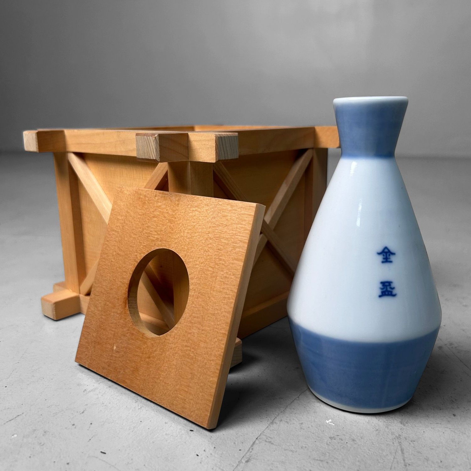 Set Japanse Shinto “Sakaki” Flower Stands – Kiso Hinoki, 1970s